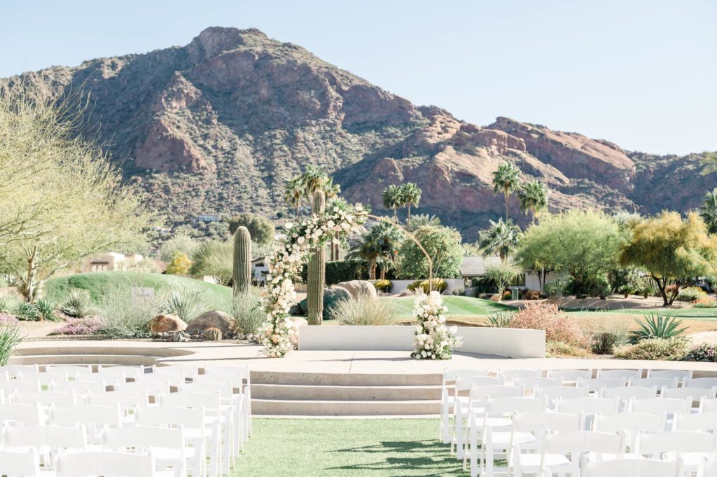 Ceremony Area At Top 5 Wedding Venues In Scottsdale Mountain Shadows