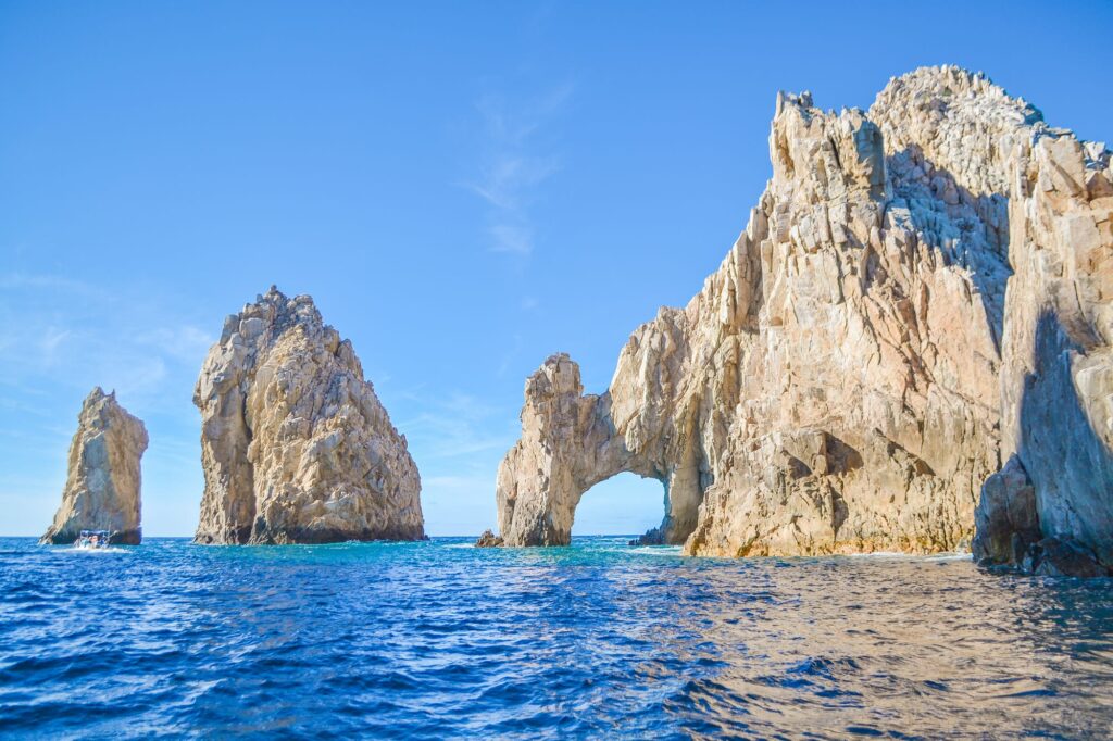 The Arch in Cabo San Lucas, Mexico from the ocean view. 